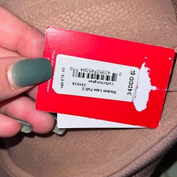 SPANX NWT Brallelujah illusion Allure Lace Full Coverage Cafe Rose Size 34DDD - Picture 6 of 6